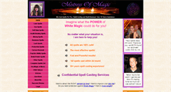 Desktop Screenshot of mistressofmagic.com